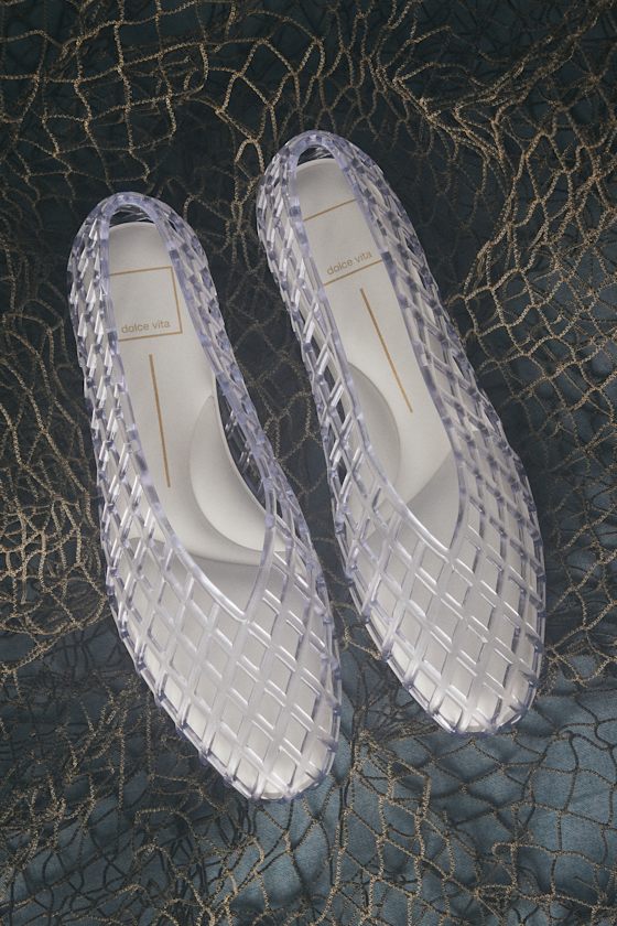 Jam Crystal Sheer Jelly Flats
