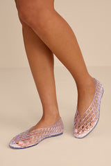 Jam Crystal Sheer Jelly Flats