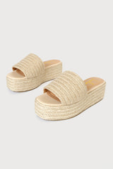 O'Ahu 2 Natural Espadrille Platforms